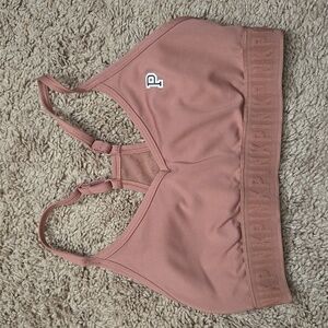 PINK Victoria's Secret Dusty Rose Sports Bra Like New Y2K 90s Vibe